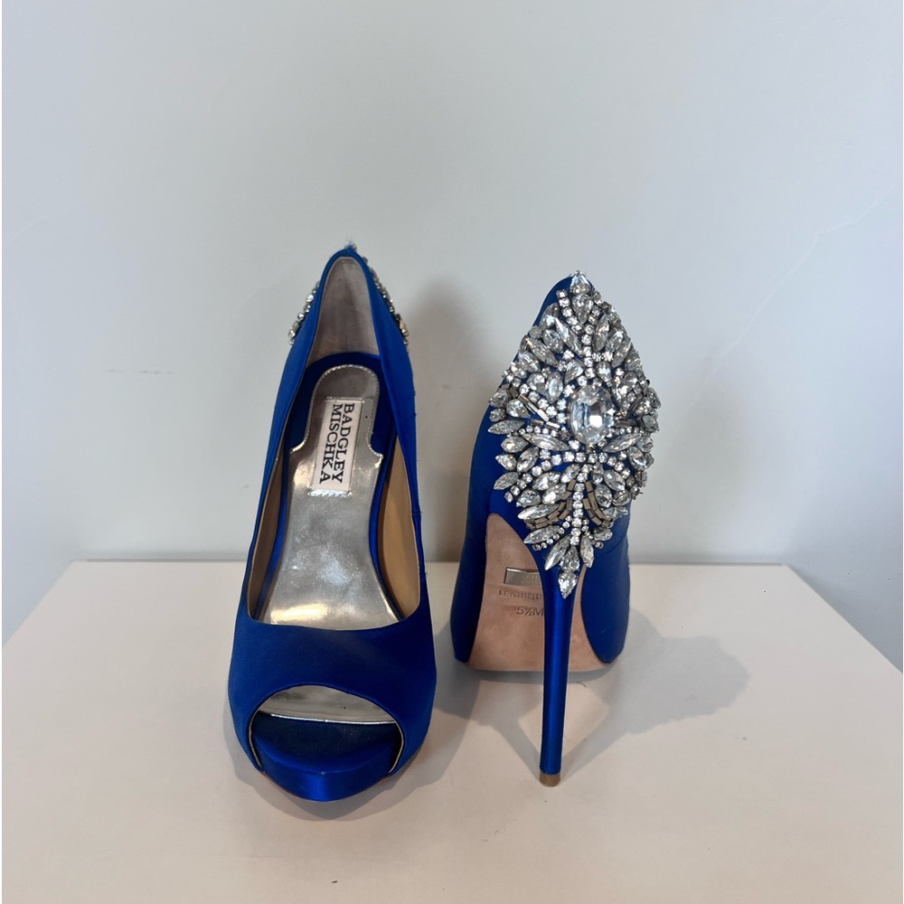 Royal blue Badgley Mischka heels